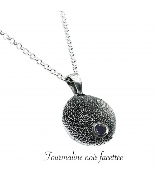 Tourmaline noir facettée